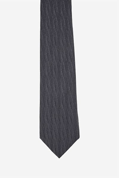 ALTINYILDIZ CLASSICS Men's Black-Grey Patterned Tie