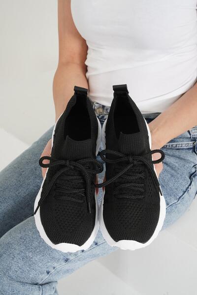 Beyond Жіночі білі кросівки з чорною шнурівкою Byndsnkk40