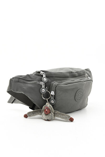 Morpelikan Unisex Water Resistant Crinkle Fabric Beige Adjustable Waist and Shoulder Bag