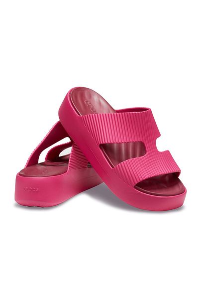 Crocs Γυναικείες παντόφλες Getaway Groove Platform HStrap - Ροζ