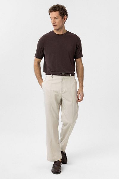 Antioch Brown Regular Fit Basic Men's T-Shirt