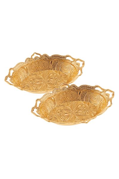 Sena 2 Pieces of Date Bowl, Sugar Bowl and Turkish Delight Bowl Payitaht Oval (273-2)