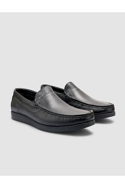 Cabani 100% Genuine Leather Black Men's Casual Shoes