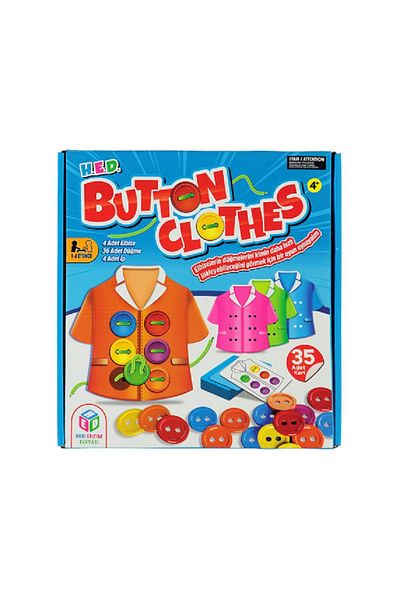 Hobi Eğitim Dünyası Hed Button Clothes Hand Skills Game