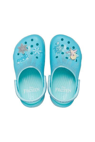 Crocs شبشب إلسا الكلاسيكي باللون الأزرق للفتيات