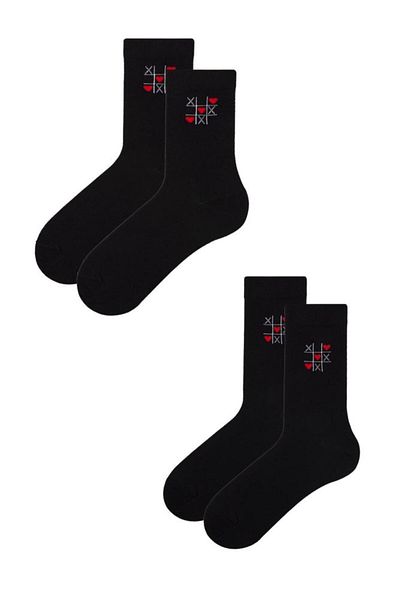 Bross Women's and Men's Heart Socks Combination