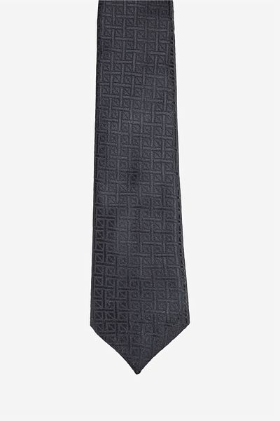 ALTINYILDIZ CLASSICS Men's Black Patterned Tie