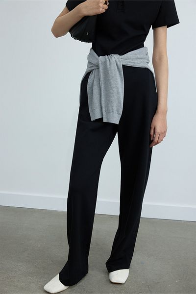Suud Collection Black Jane Wide Leg Pants