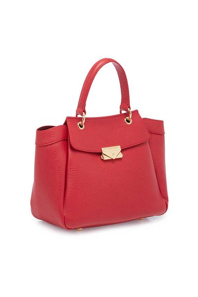 Tergan Red Genuine Leather Women's Shoulder Bag - S25Y1Bc80384-B68