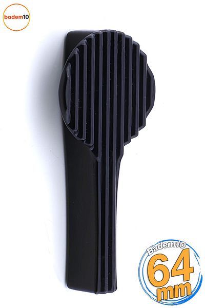 Badem10 Mâner negru Oslo 64 mm Sertar Bucătărie Sufragerie Mobilier Cameră Copii Dulap Mâner Dulap Mâner Mâner din plastic