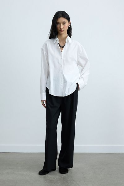 Suud Collection Cămașă oversize din hârtie albă
