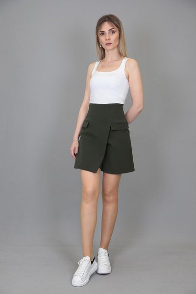 ÖNDER ÖZSOY Skirt Shorts-Khaki