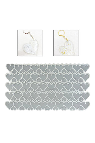 TT Tahtakale Toptancıları Epoksi Silikon Kalıp Çoklu Kalp Anahtarlık Kolye Ka...