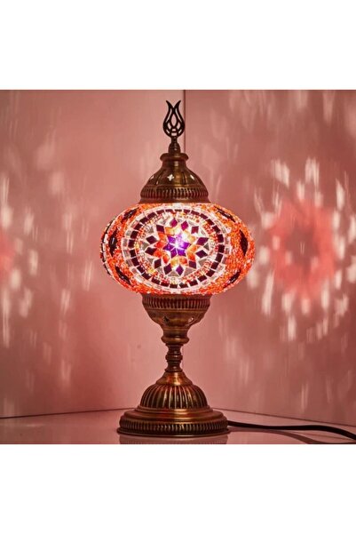 DEZ Design Masa Üstü Mozaik Lamba Otantik Bohem Abajur