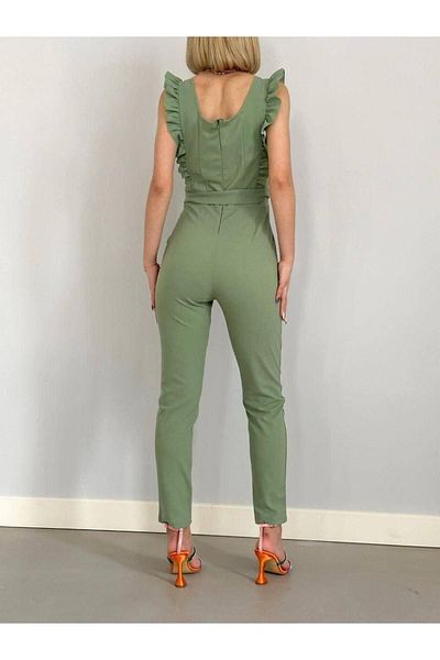 Modafeminen Ολόσωμη φόρμα με βολάν με λαβή 582019 Mint