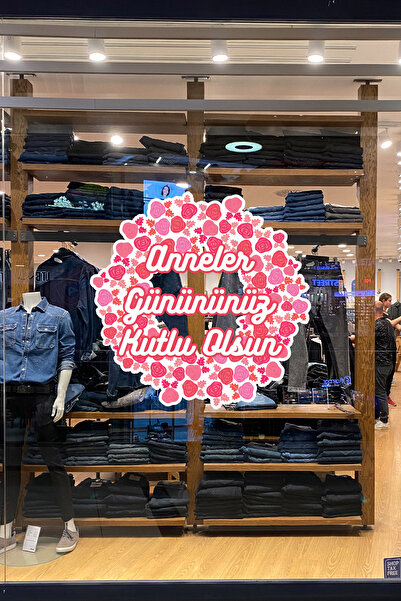 MIGNATIS Autocolant pentru vitrina din sticlă pentru Ziua Mamei Fericită cu t...