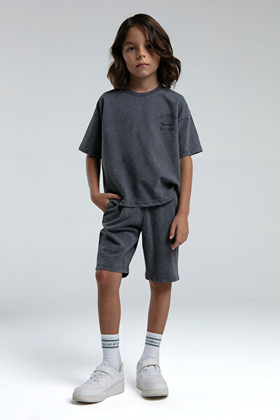 Rolypoly Boy's Gray Bermuda Suit