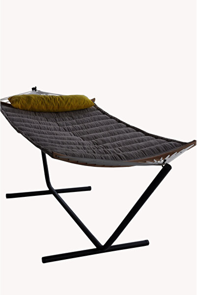 ALTINOLUK HAMAK Altınoluk Hamak Dolgulu Çift Kişilik Metal Ayaklı Yastıklı Ha...