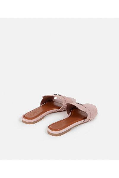 İpekyol Geniş bantlı metal tokalı terlik