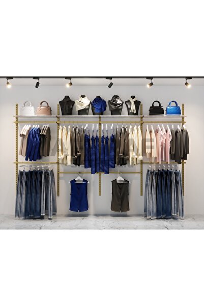 AFE DEKOR Mağaza Raf Sistemi, Askılık Sistemi, Butik Rafı, Mağaza Stand, Giyi...