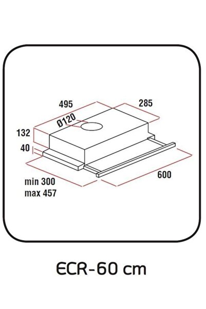 Exep F5 Ecr Siyah Sürgülü Aspiratör