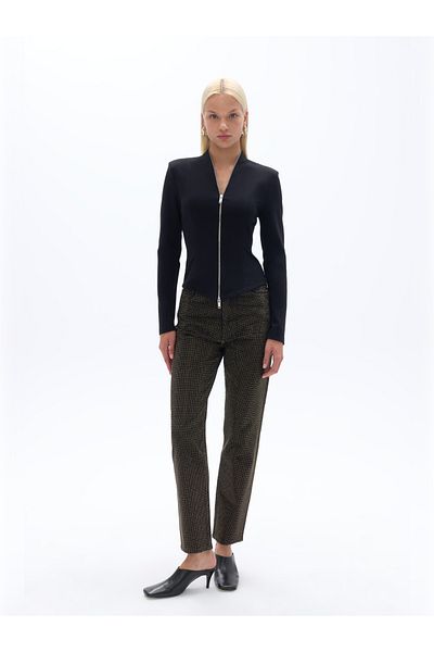 Nocturne Zipper Design Blouse