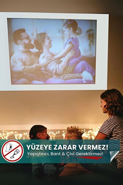 Genel Markalar Garantisiz 100x150 Cm Projeksiyon Perdesi, Duvar Ev Sineması, Sunum Perdesi, Duvar Projeksiyon Perd