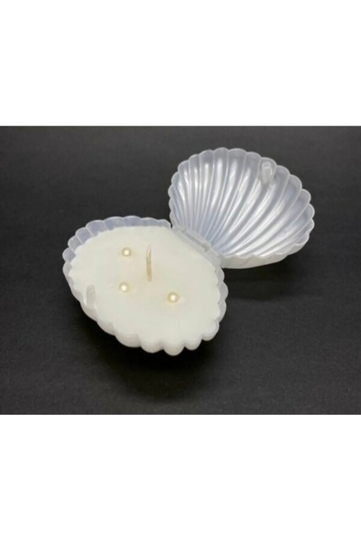 Handmade İstiridye Kutu İçi Mumlu 15 Adet Nişan Kına Söz Nikah