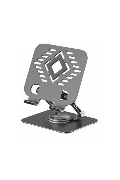 Coverzone iPad Compatible Angle Adjustable Tablet Stand with Stable Base, Foldable Portable Holder Zr757