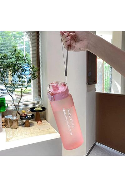 Lumely 0.78L Portable Sports Water Bottle,With Pop-Up Lid & Time Mark Reminder,For Outdoor Sports & Fitness