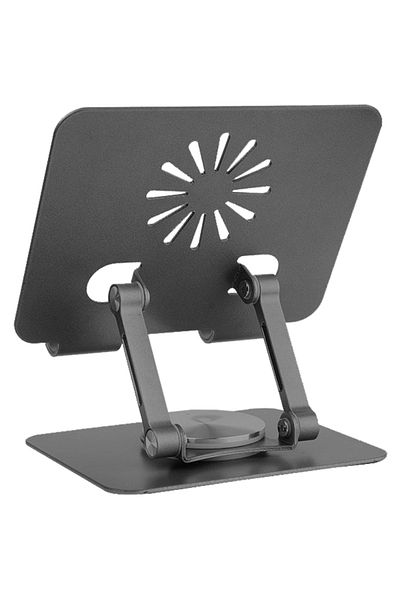 Coverzone iPad Compatible Angle Adjustable Tablet Stand with Stable Base, Foldable Portable Holder Zr756