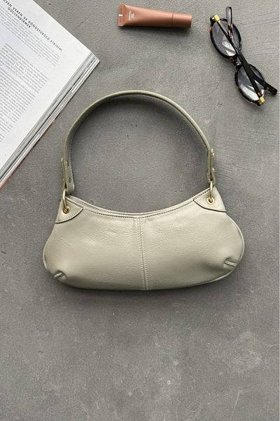 LEONAS Women's Hand and Shoulder Bag from Dad, Gray Color.