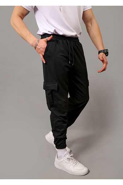 EydaMoon Unisex Cargo Pocket Standard Fit 2 νήματα ελαστικά πόδια φούτερ