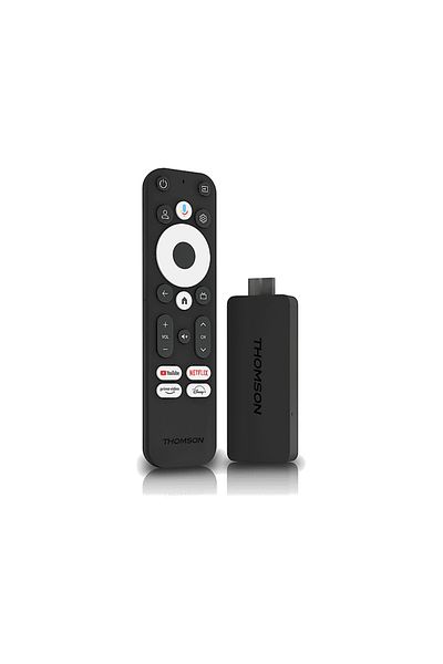 THOMSON Streaming Stick 140 TV Stick 4K UHD Dolby Atmos Chromecast Android TV Media Player