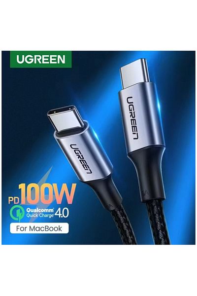 Ugreen Pd100w 5a 1m Ugreen 5a Cable Usb Type C To Usb C Cable 100w Quick Charge4.0 For Samsung Galaxy Z Fol