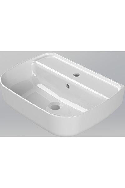 Turkuaz Seramik Aqua Etajerli Lavabo 55 x 42 cm