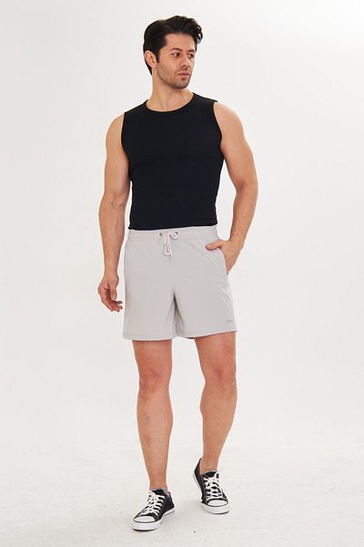 Marco Ferry Men's Stretchfit Lined Stretch Sports Shorts Stone 2658-t