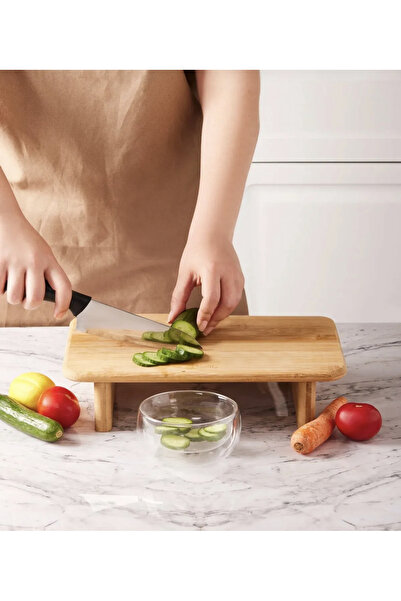 YAKUT Standing Cutting Board Length 33 Cm Bamboo Cutting Board Chopping Board