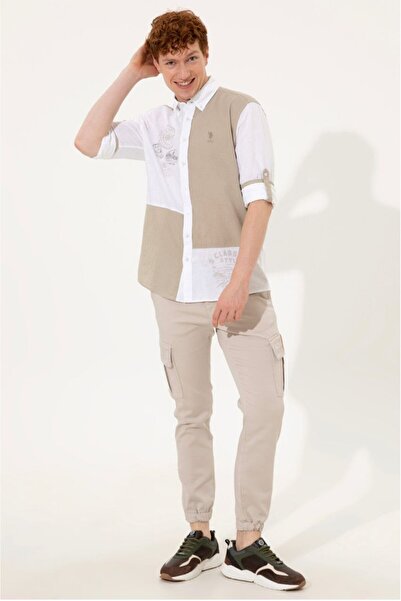 U.S. Polo Assn. Beyaz Erkek Pantolon