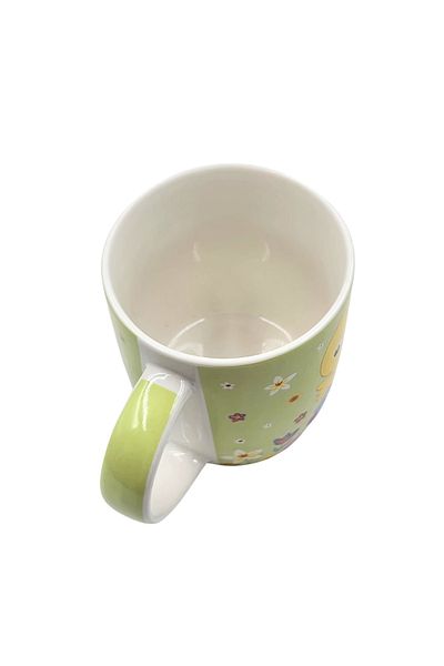 BM GİFT DESİGN Children's mug, green color, Easter themed design, 370 ml