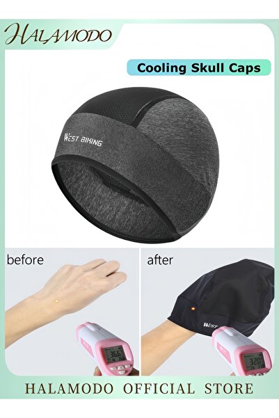 HALAMODO قبعات تبريد للجمجمة بطانة خوذة خفيفة الوزن شبكية أسفل الخوذة لركوب ا...