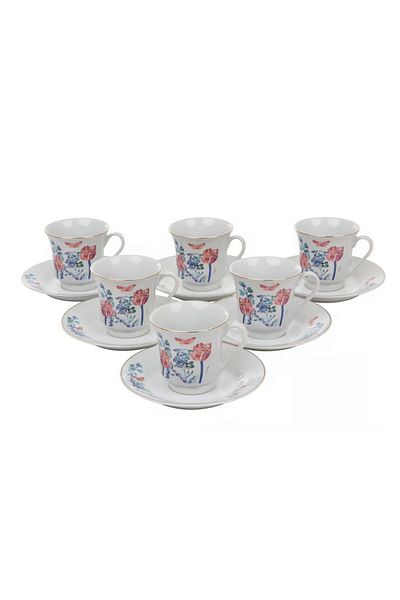 Domotti Tea or coffee serving set, 12 pieces, 6 people, Clara