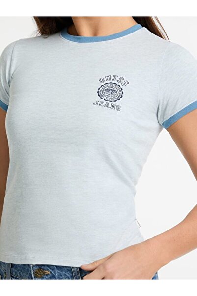 Guess Tricou Slim Fit pentru femei Jeans Ss Slim Stamp