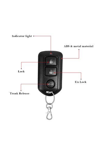 3XR Advanced Car Keyless Entry System w/ Dual Remotes & Full Wiring Kit for Enhanced Vehicle Security