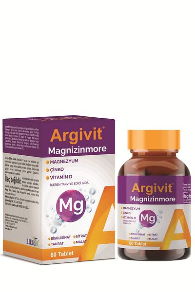 Argivit Magnizinmore Magnesium, Zinc and Vitamin D - 60 Tablets