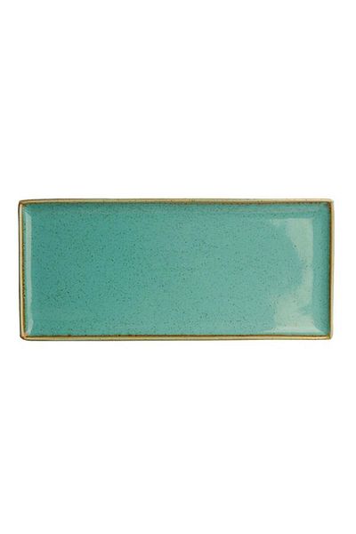 Porland Seasons Turquoise Baton Cake Plate 35cm