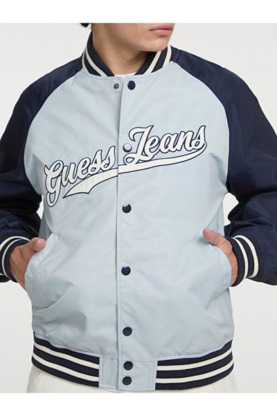 Guess Jachetă Bomber pentru bărbați Jeans Raglan