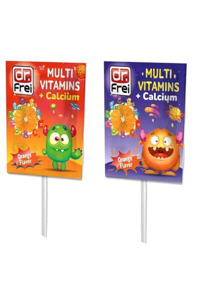 dr.frei مجموعة فيتامينات متعددة + كالسيوم من 10 مصاصات