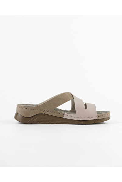 Tigerline Women's Casual Slippers - Beige - Lightweight and Comfortable Stylish Design for Comfortable Use at Home and Outdoors