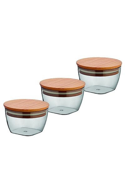 Evdek 3-Piece Black Breakfast Set 11x11 cm